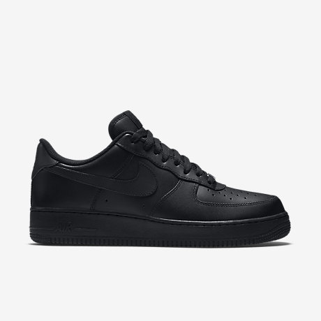 nike air force 1 low men-all black